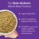 Product Halo Holistic Healthy Grains, Adult Dry Cat Food, Sensitive Stomach Support - Whitefish Recipe