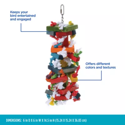 Product All Living Things® Knots & Blocks Bird Toy