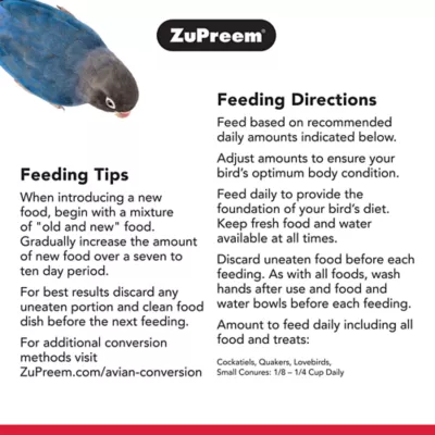 Product ZuPreem® FruitBlend Medium Bird Food