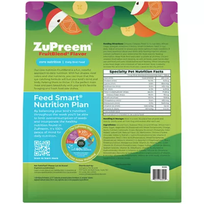 Product ZuPreem® FruitBlend Parrot & Conure Bird Food