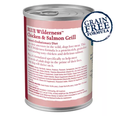 Product Blue Buffalo® Wilderness™ Adult Wet Dog Food - Grain Free, Salmon & Chicken, 12.5 oz