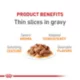 Product Royal Canin® Feline Care Nutrition Hair & Skin Care Adult Wet Cat Food - Thin Slices in Gravy, 3 Oz