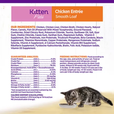Product Wellness® Complete Health Kitten Wet Food - Natural, Grain Free, Pate, 3 Oz