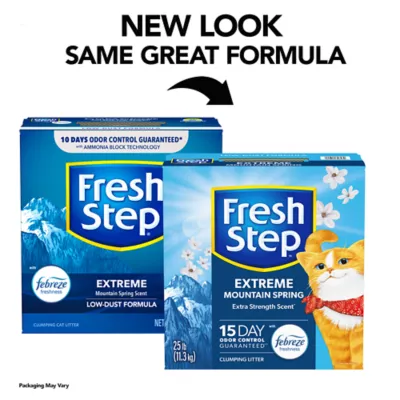 Product Fresh Step Extreme Clumping Litter With Febreze Freshness, Box, 25 LB