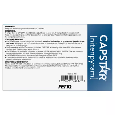 Product Capstar™ 2-25 Lb Dog Flea Treatment