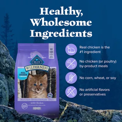 Product Blue Buffalo Wilderness Kitten Dry Cat Food - Grain Free, Chicken