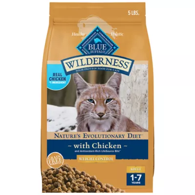 Product Blue Buffalo Wilderness Weight Control Adult Dry Cat Food - Grain Free, Chicken