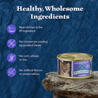 Product Blue Buffalo Wilderness Kitten Wet Cat Food - Grain Free, 3 Oz.