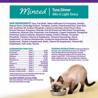 Product Wellness® Complete Health Adult Cat Wet Food - Natural, Grain Free, Minced, 3 Oz