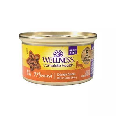 Product Wellness® Complete Health Adult Cat Wet Food - Natural, Grain Free, Minced, 3 Oz