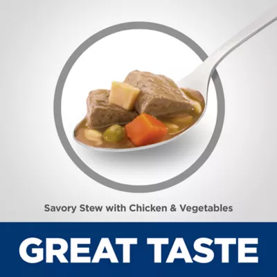 Product Hill's® Science Diet® Savory Stew Senior 7+ Wet Dog Food - Chicken & Vegetable, 12.8 oz