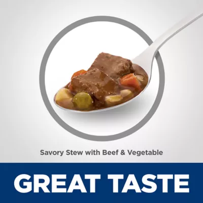 Product Hill's® Science Diet® Savory Stew Senior 7+ Wet Dog Food - Beef & Vegetable, 12.8 oz