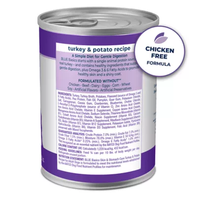 Product Blue Buffalo® Basics™ Skin & Stomach Care Adult Wet Dog Food - Grain Free, 12.5 oz