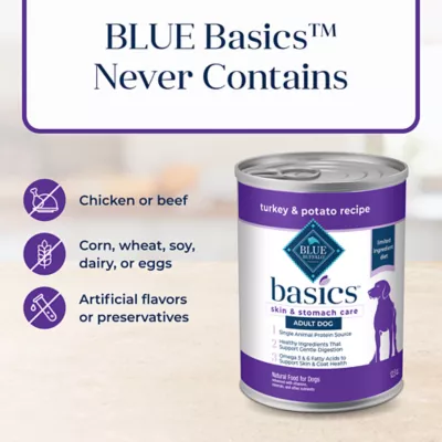 Product Blue Buffalo® Basics™ Skin & Stomach Care Adult Wet Dog Food - Grain Free, 12.5 oz