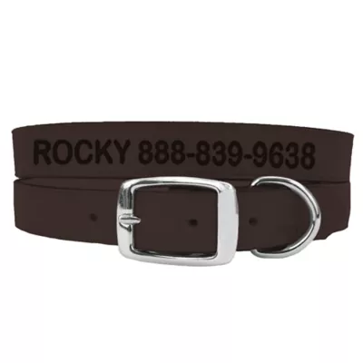 Product Coastal Pet Products Personalized Leather Dog Collar