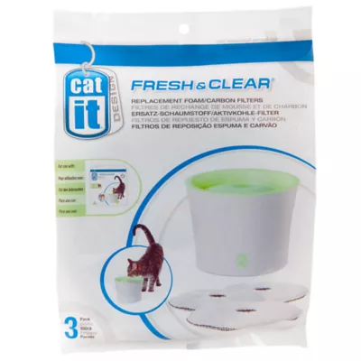 Product Catit® Design Fresh & Clear Pet Fountain Carbon/Foam Replacement Filters