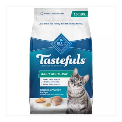 Product Blue Buffalo Tastefuls Adult Multi-Cat Dry Food - Natural, Chicken & Turkey