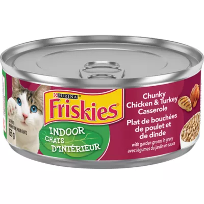Product Friskies Indoor Cat Wet Food - in Gravy with Garden Greens, 156 g