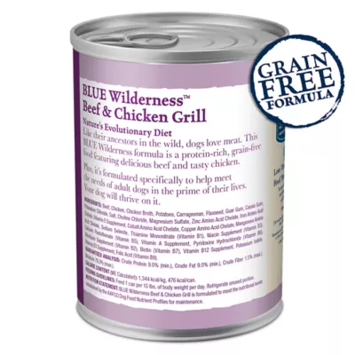 Product Blue Buffalo® Wilderness™ Adult Wet Dog Food - Grain Free, Beef & Chicken, 12.5 oz