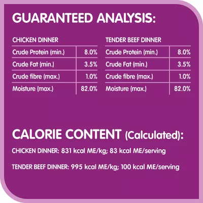 Product Whiskas Meaty Selections Adult Wet Cat Food Chicken & Beef Variety Pack, 12ct