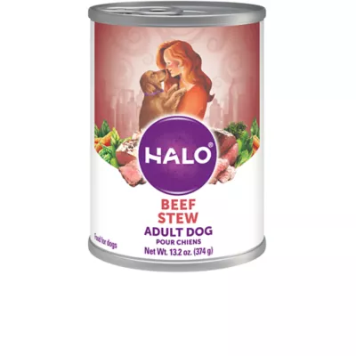 Product Halo Healthy Grains Adult Wet Dog Food - Beef Recipe in Broth, 13.2 oz