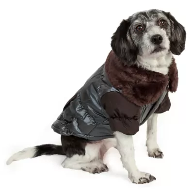 Product Pet Life Ultra-Fur Collared Dog Coat