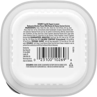 Product Cesar® Classics Adult Wet Dog Food - Loaf & Topper, 3.5 Oz.