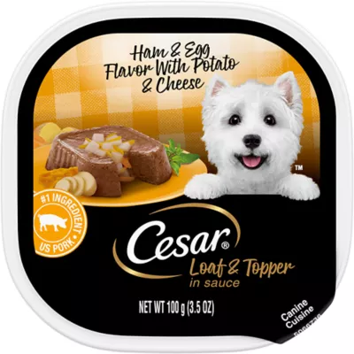 Product Cesar® Classics Adult Wet Dog Food - Loaf & Topper, 3.5 Oz.