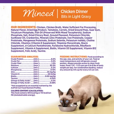 Product Wellness® Complete Health Adult Cat Wet Food - Natural, Grain Free, Minced, 5.5 Oz