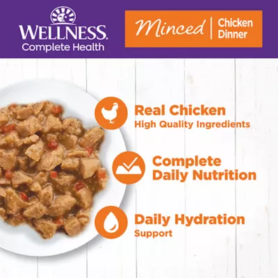 Product Wellness® Complete Health Adult Cat Wet Food - Natural, Grain Free, Minced, 5.5 Oz