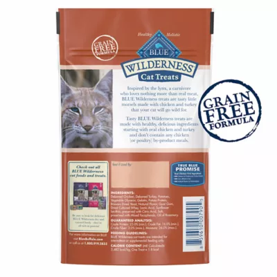 Product Blue Buffalo Wilderness All Life Stages Treat Cat Treats - Grain Free, Chicken Salmon