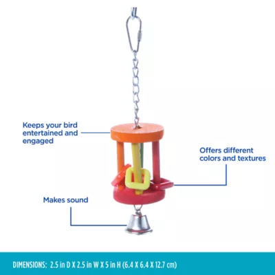 Product All Living Things® Hanging Barrel Bird Toy