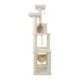 Product Armarkat 73-in Classic Faux Fleece Real Wood Cat Tree, Ivory