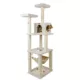 Product Armarkat 73-in Classic Faux Fleece Real Wood Cat Tree, Ivory