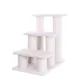 Product Armarkat 3 Steps Real Wood Faux Fleece Cat Stairs Ladder Doggie Ramp For Indoor Pets, Ivory