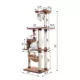 Product Armarkat 70-in Hammock, Rope Swing & Tunnel Real Wood Cat Tree, Tan