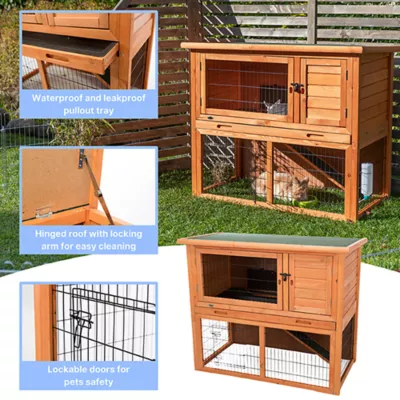 Product TRIXIE Sloped Roof Rabbit Hutch