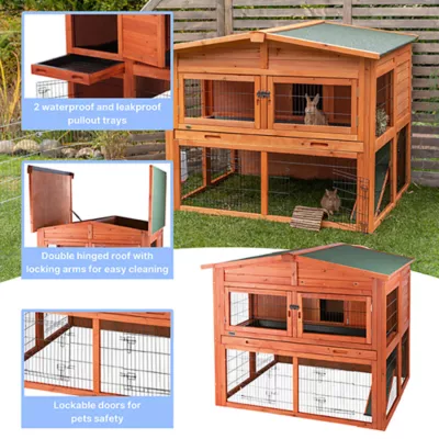 Product TRIXIE 2-Story Attic Rabbit Hutch