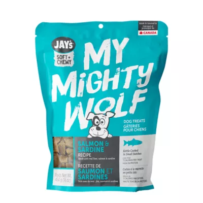 Product Jay's My Mighty Wolf Dog Treat - Natural, Grain Free, Salmon