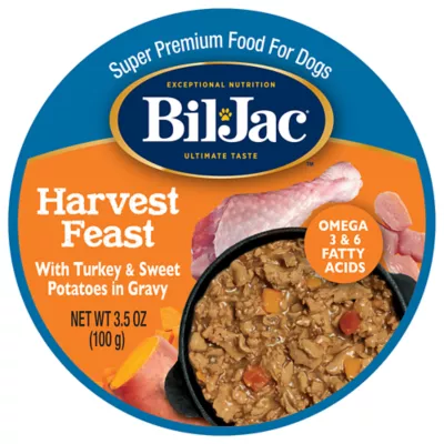 Product Bil-Jac® Harvest Feast Adult Wet Dog Food - Turkey & Sweet Potatoes in Gravy, 3.5 oz