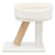Product TRIXIE 19-in Cabra Sky Cat Bed with Scratching Post, Light Gray