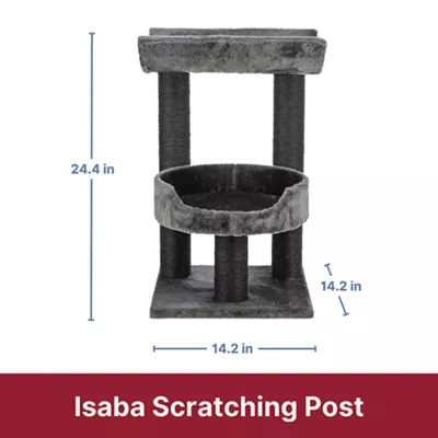 Product  TRIXIE 24-in Isaba Cat Tree, Black & Gray
