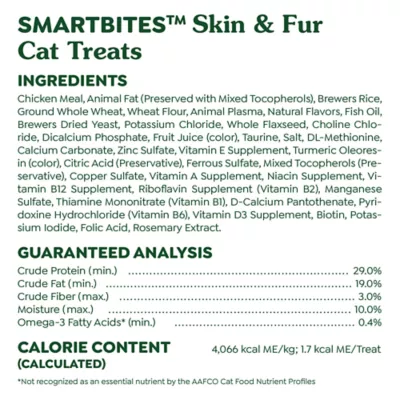 Product Greenies™ Feline Greenies SmartBites Skin and Fur Health Adult Cat Treats - Chicken