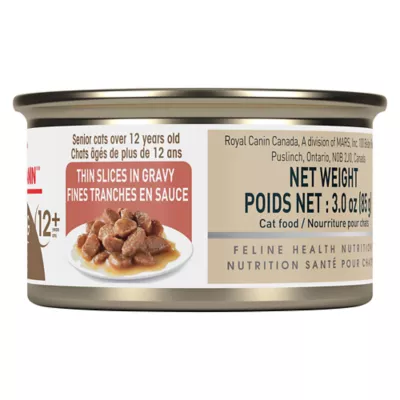 Product Royal Canin Feline Senior Wet Cat Food Aging 12+ Health Nutrition - Thin Slices in Gravy, 3 oz