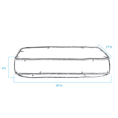 Product Carolina Pet Classic Canvas Rectangle Personalized Dog Bed