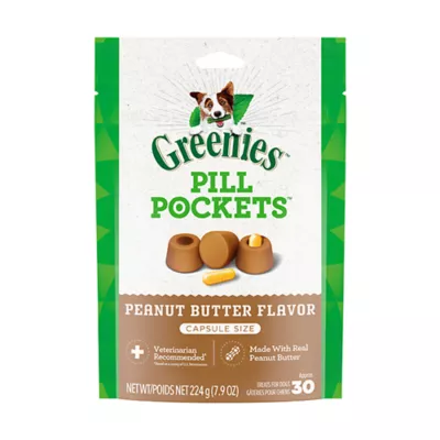 Product Greenies Pill Pockets Capsule Sized Peanut Butter Flavored Dog Treats - Pill Adminstration Assistant