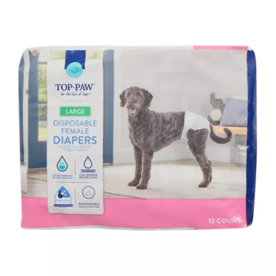 Product Top Paw® Disposable Dog Diapers - 12 Pack