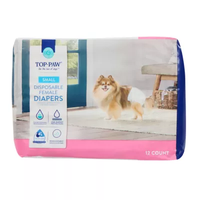 Product Top Paw® Disposable Dog Diapers - 12 Pack