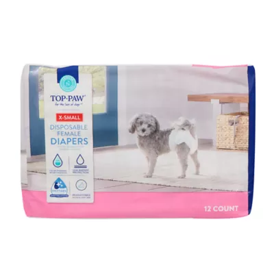 Product Top Paw® Disposable Dog Diapers - 12 Pack