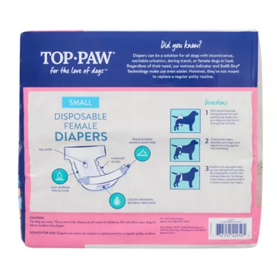 Product Top Paw Disposable Diapers 30 Pack